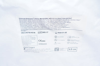 CooperSurgical AD750-KE40 Advincula Delineator Uterine Manipulator 4.0cm Ultem